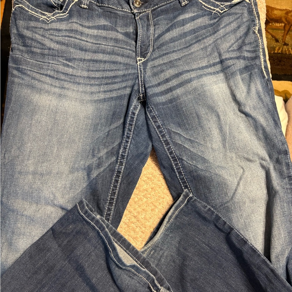 Ariat Women's Flare Jeans in Classic Blue